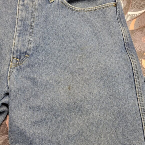 Stanley 36x30 Medium Wash Denim Blue Fleece Lined  Men's Heavy Work Jeans - Picture 11 of 11